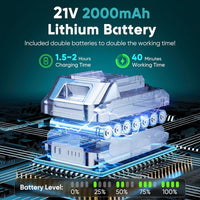 Akku Mini-Kettensäge 6 Zoll mit LED-Licht & 21V Batterie – TimberCut