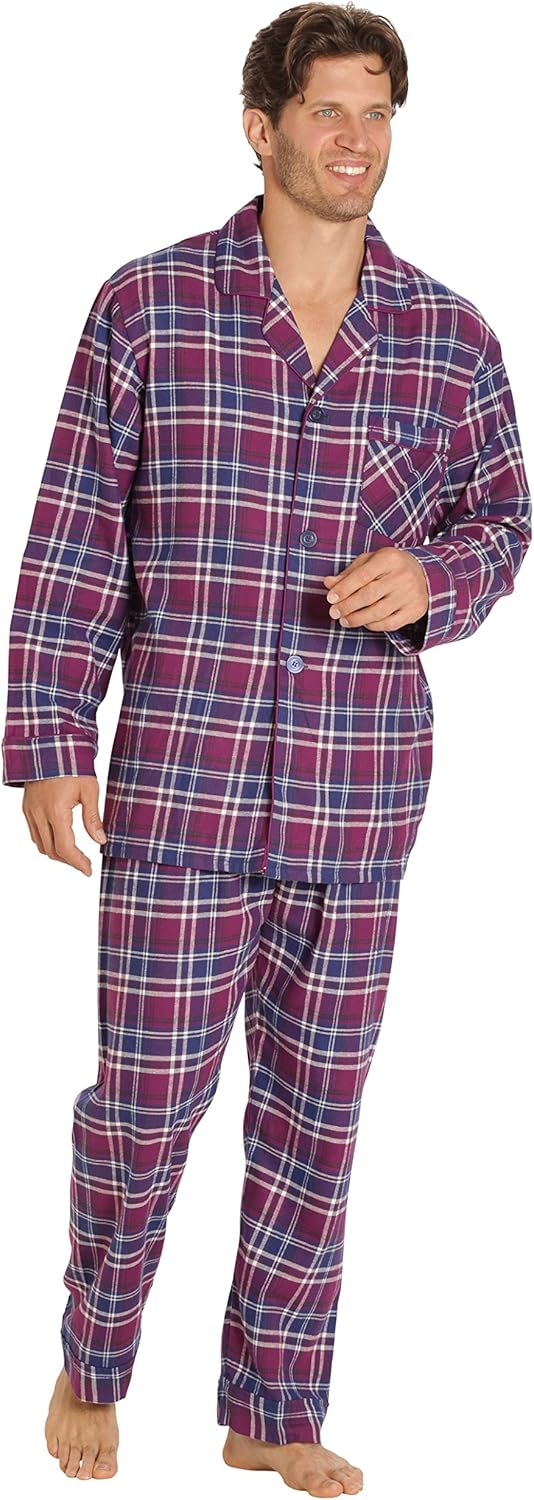 Luxury Flannel Men's Pajamas - Wyatt