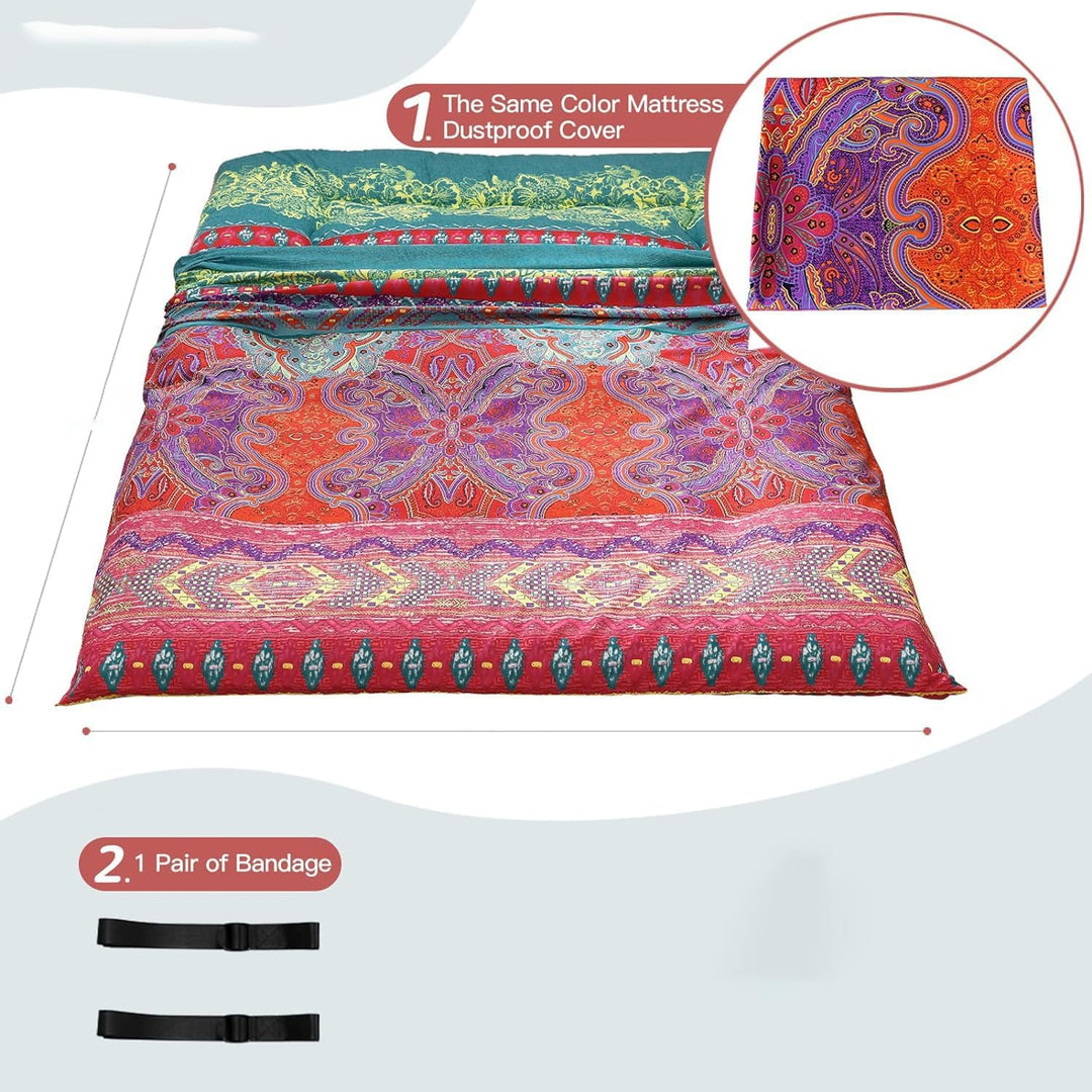 Foldable Japanese Futon Floor Mattress with Memory Foam Support – Arivon