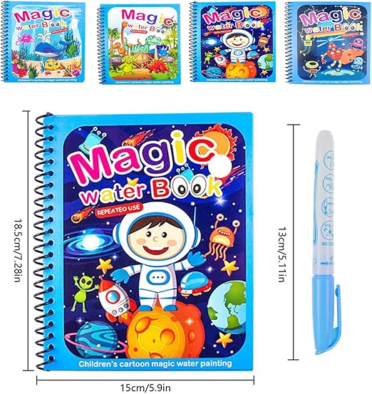 Set of 4 Reusable Watercolor Books – AquaColor Books