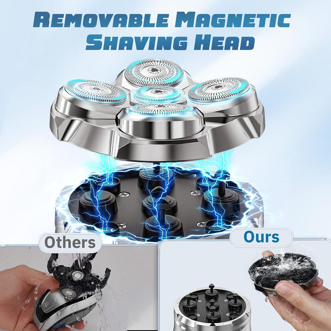Wasserdichter magnetischer Kopfrasierer für kahle Männer – Tavien