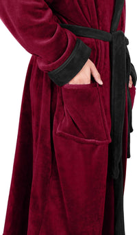 Komfortabel herre fleece badekåbe - Harry
