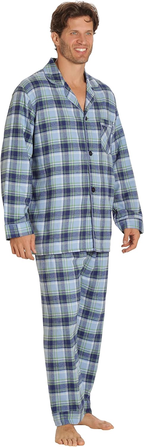Luxury Flannel Men's Pajamas - Wyatt