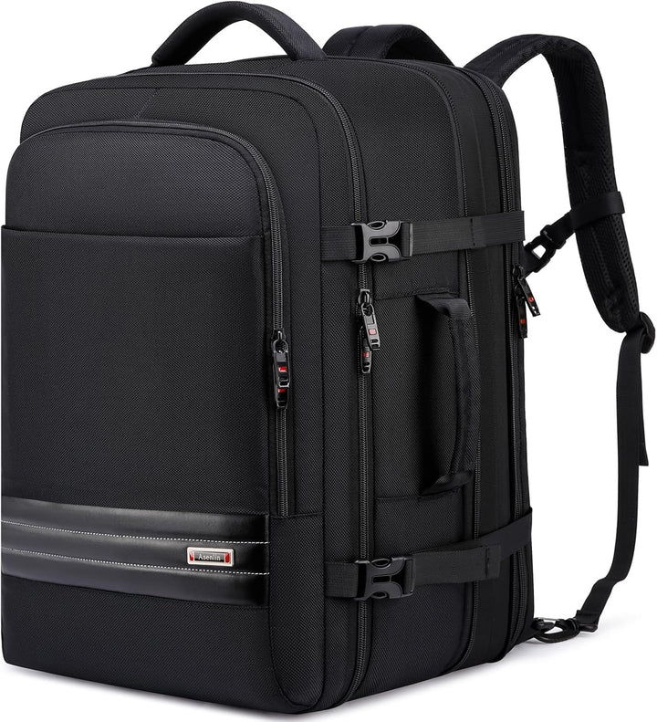 Utvidbar 45–55L vanntett reise-ryggsekk med 46,5 cm laptoplomme