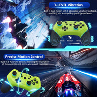 Wireless Switch Controller mit Hall-Effekt Joysticks und Turbo-Funktion – Nexora