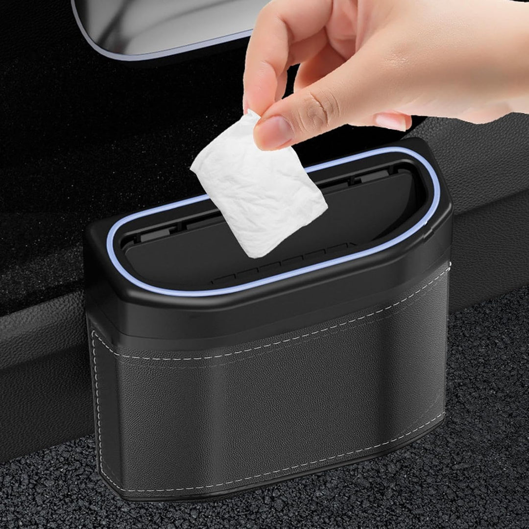 Odor-proof Car Trash Can with Touch Light – Lurevo