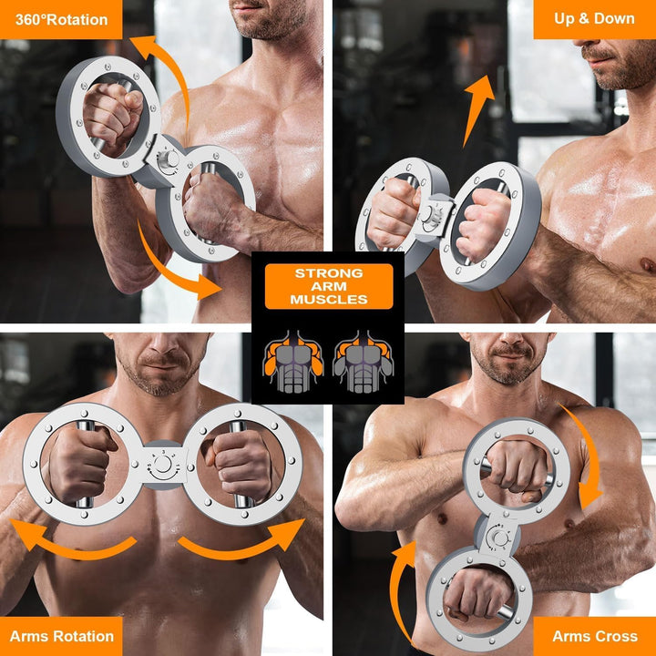 Twister arm exercise with adjustable resistance of 12LB and 360° rotation – Zeynor