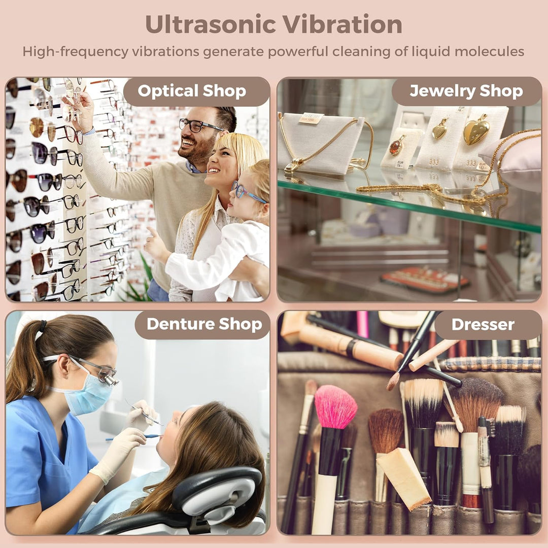 Ultrasonic Jewelry Cleaner 650ml with Watch Holder – ShineMate