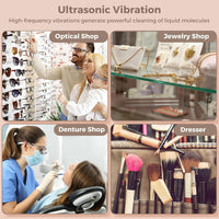 Ultrasonic Jewelry Cleaner 650ml with Watch Holder – ShineMate