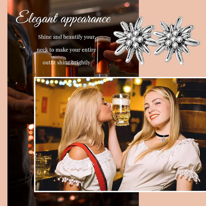 Women's Edelweiss Jewelry Set – AlpenLiebe Oktoberfest 2025
