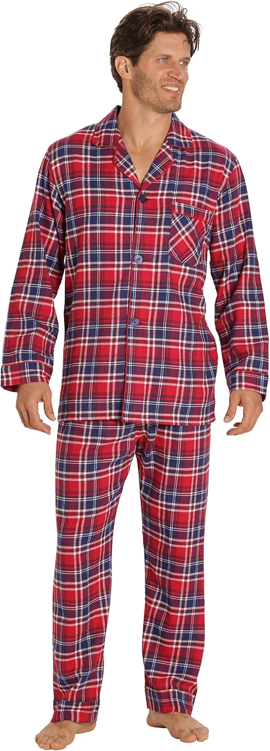 Luxury Flannel Men's Pajamas - Wyatt