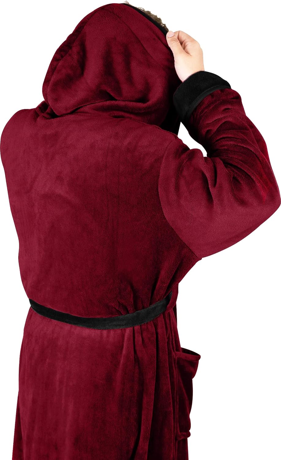 Komfortabel herre fleece badekåbe - Harry