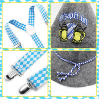 Conjunto tradicional con sombrero y tirantes – WiesnHeld Oktoberfest 2025