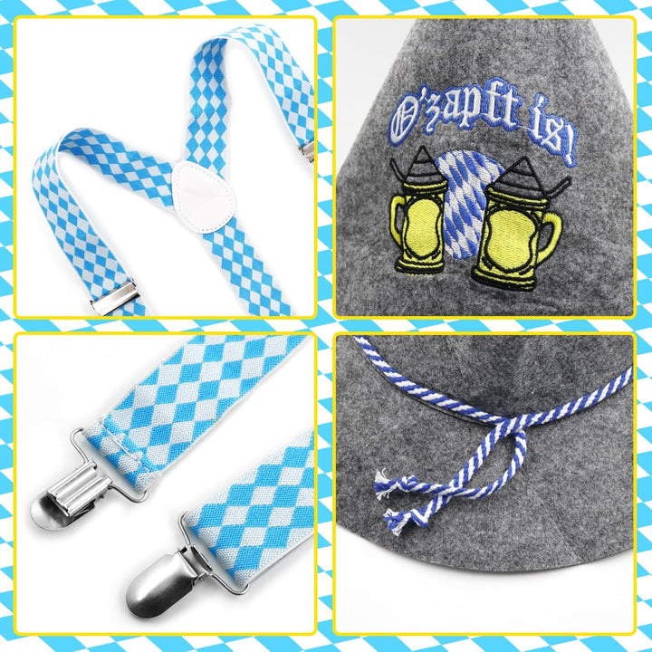 Conjunto tradicional con sombrero y tirantes – WiesnHeld Oktoberfest 2025
