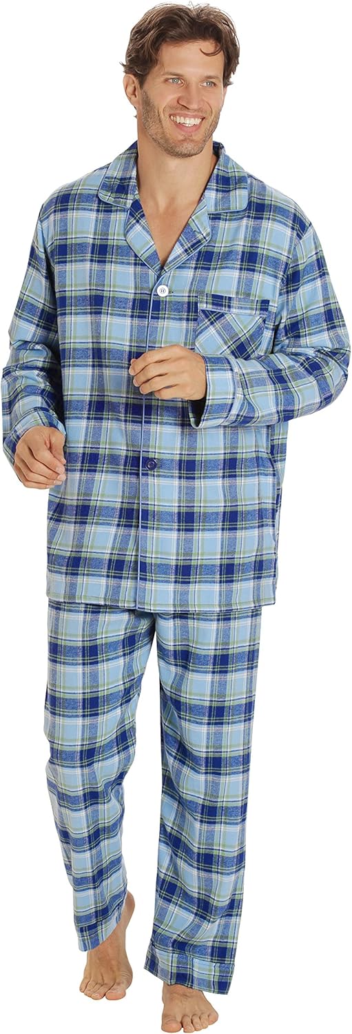 Luxury Flannel Men's Pajamas - Wyatt