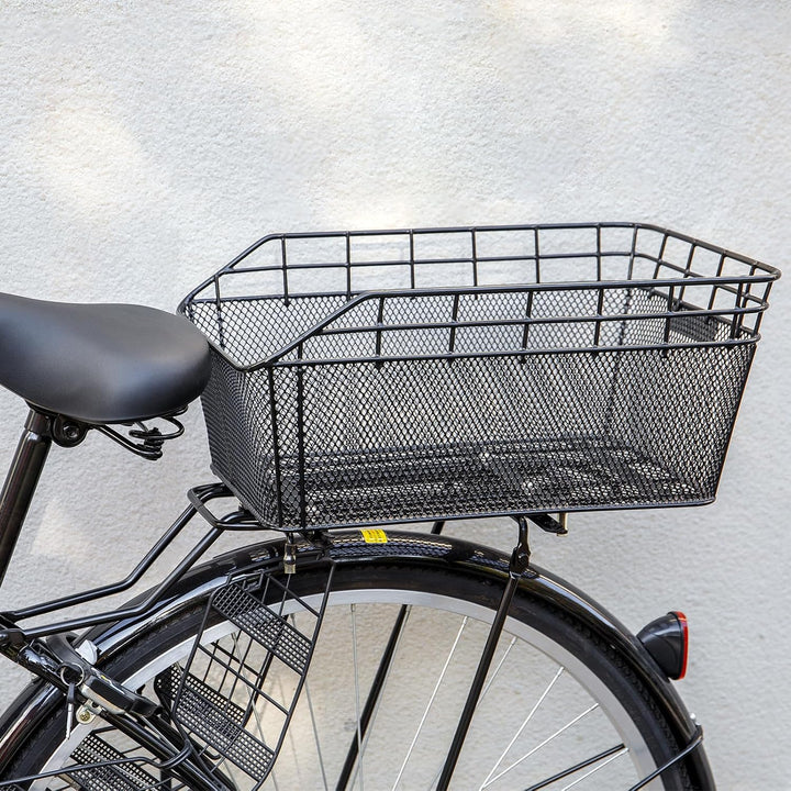 Großer hinterer Fahrradkorb mit Ladennetz & wasserdichtem Schutz – Orvian