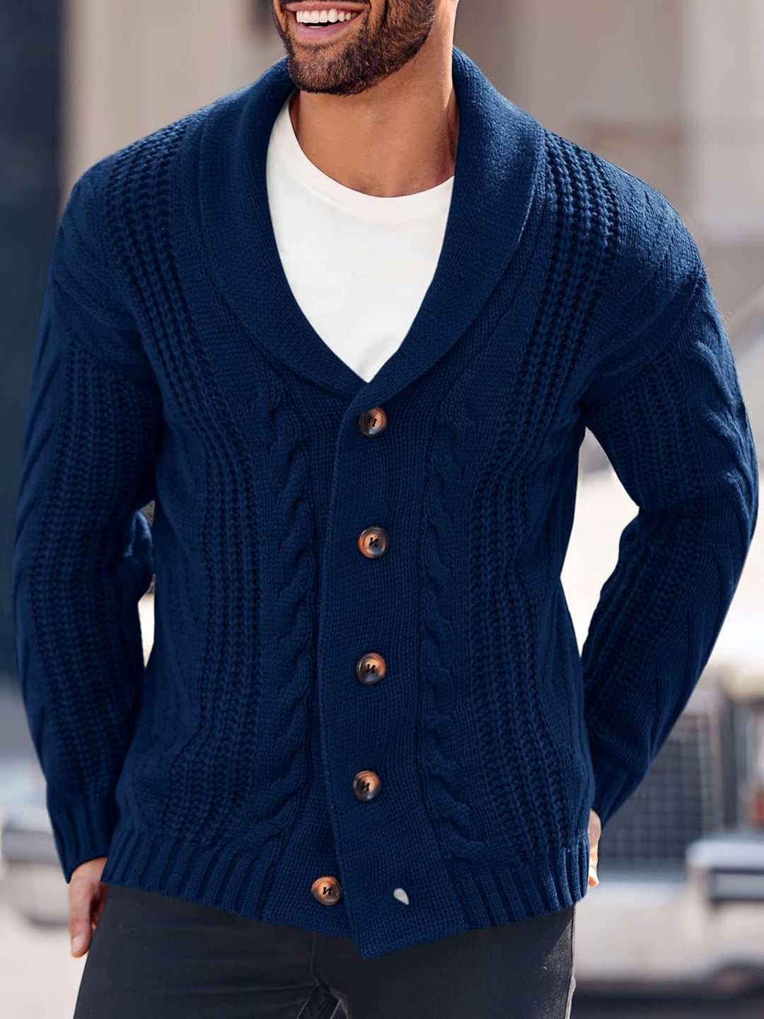Comfortabel Gebreid Heren Vest - Lucas