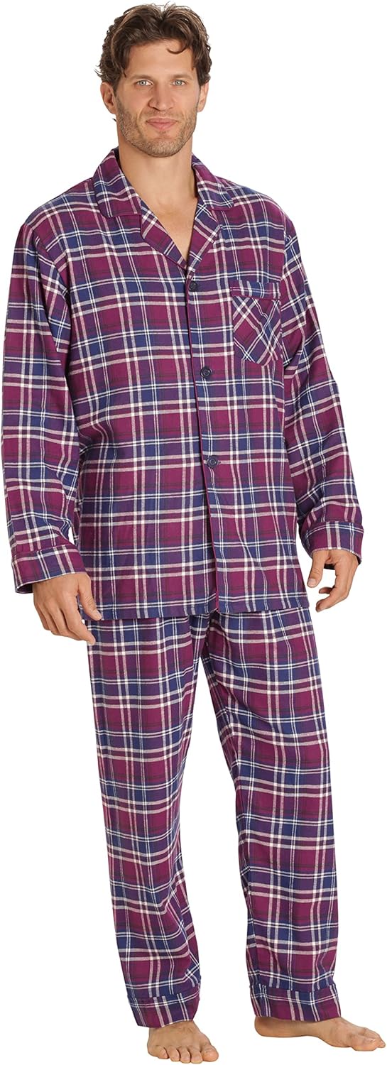 Luxury Flannel Men's Pajamas - Wyatt