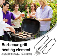 High-performance stainless steel grill heating coil 2200W for outdoor electric BBQ – Zeythra