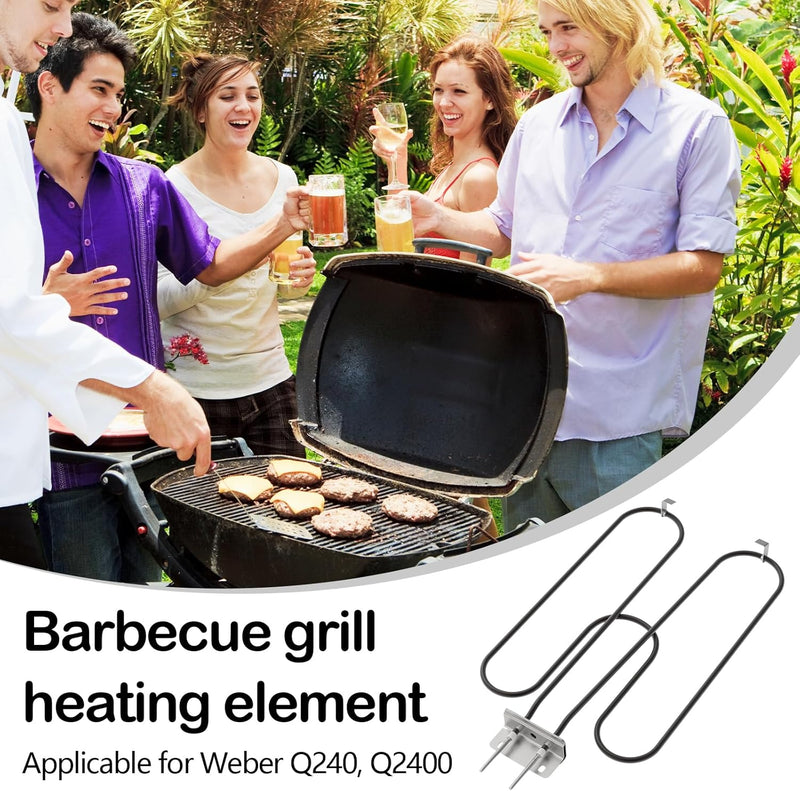 High-performance stainless steel grill heating coil 2200W for outdoor electric BBQ – Zeythra