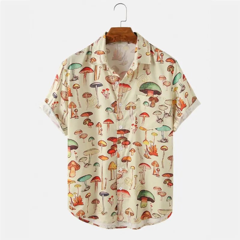 Summer men's shirt with cartoon print – Oscar