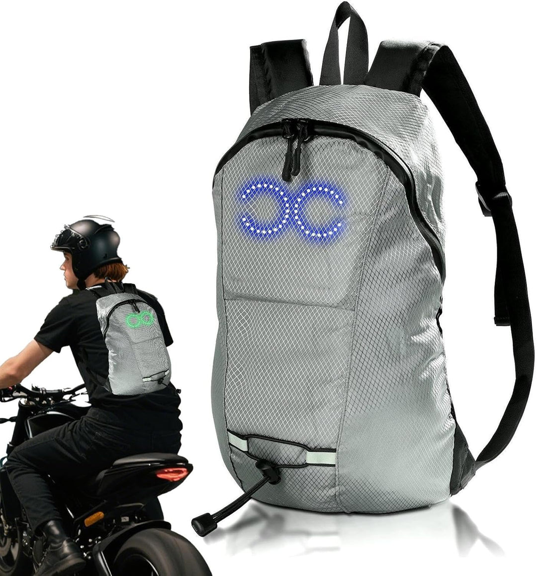 LED Travel Backpack – Waterproof Glowing Backpack with Audio-Responsive Glow – Nexora