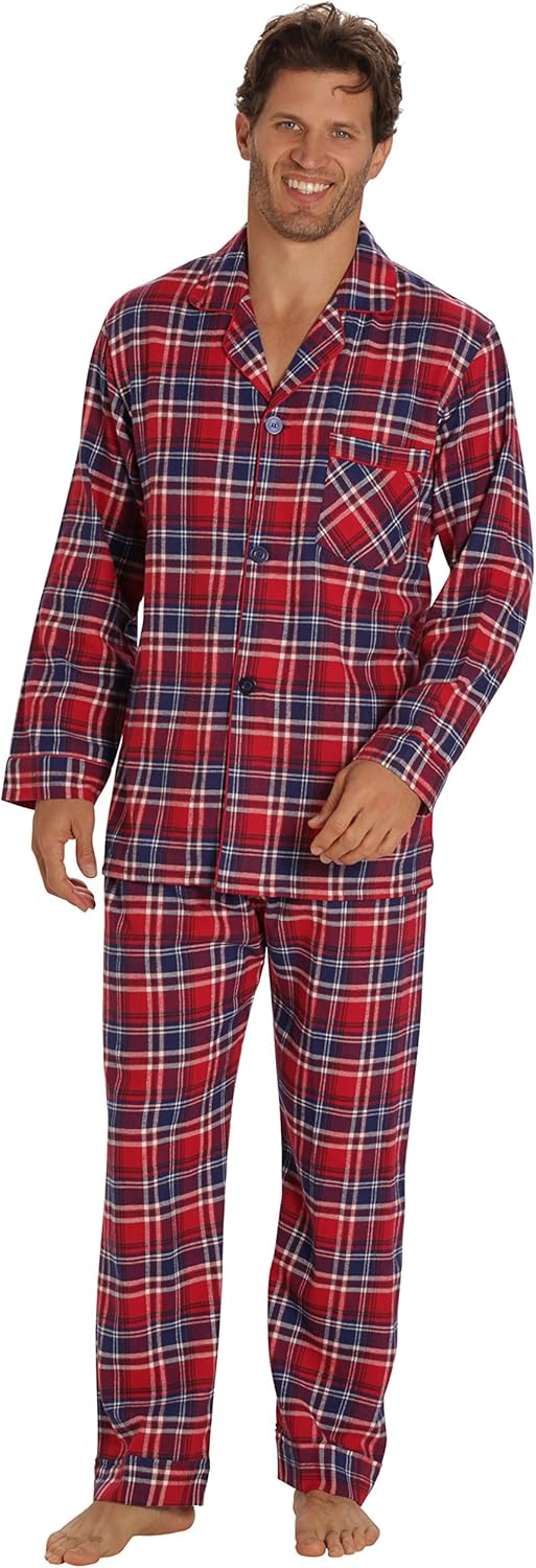 Luxury Flannel Men's Pajamas - Wyatt