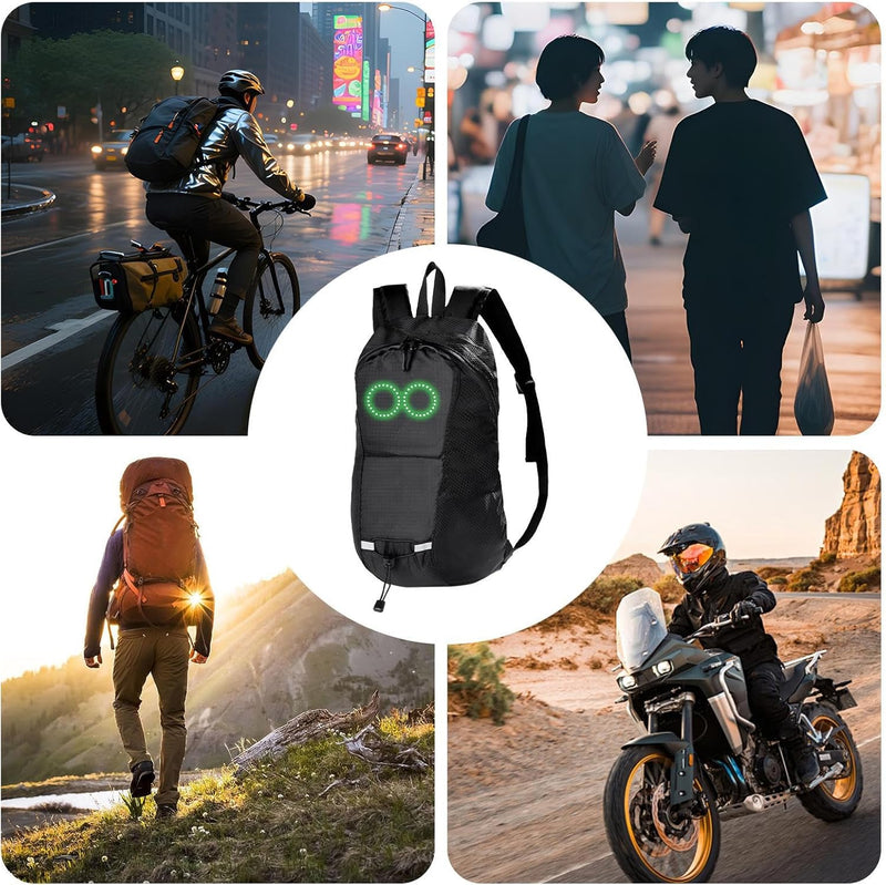 LED Travel Backpack – Waterproof Glowing Backpack with Audio-Responsive Glow – Nexora