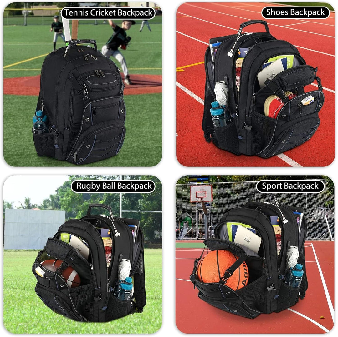 55L Extra-Large Travel Laptop Backpack with USB Charging Function and RFID Protection