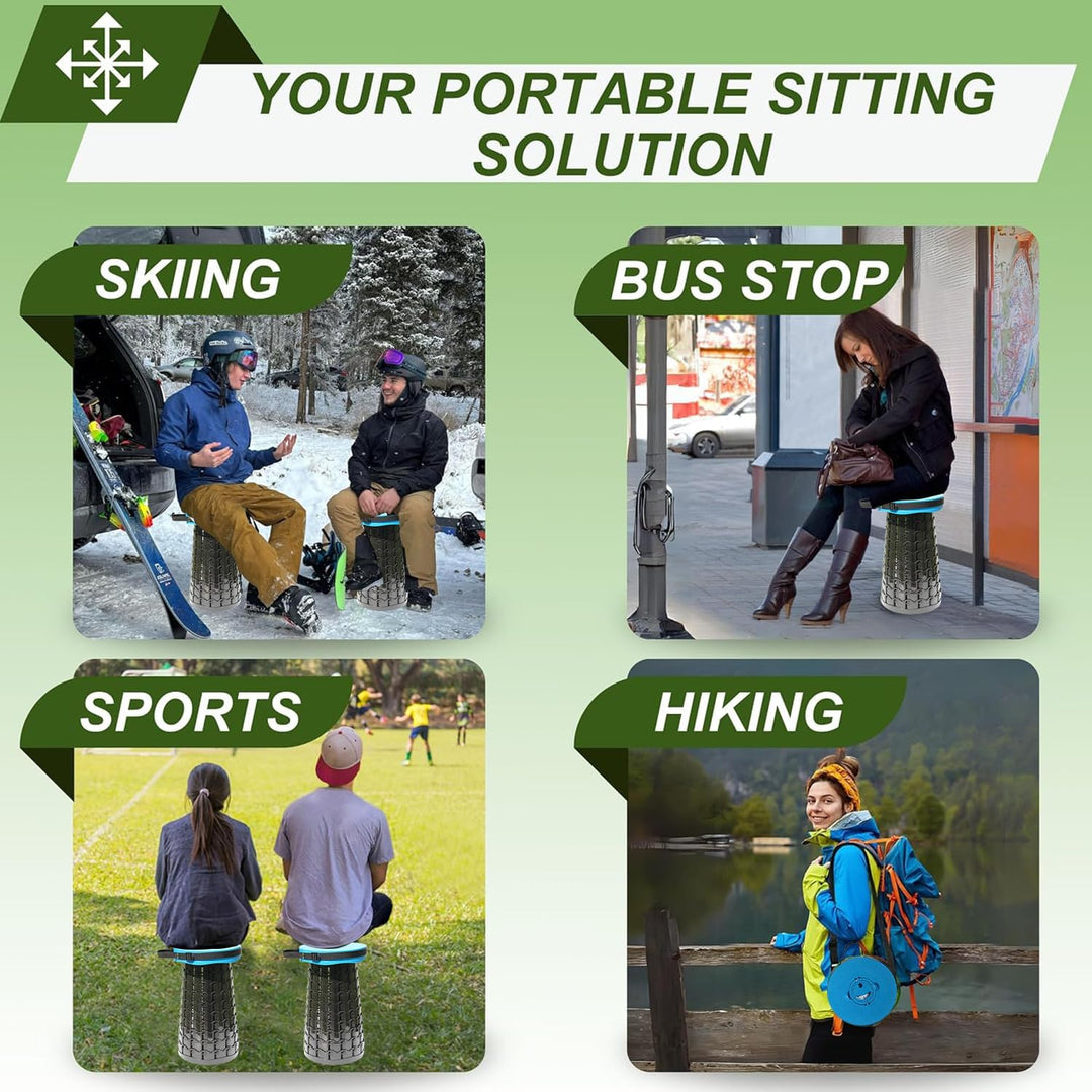 Kollapsible Hocker mit Polster – SitMax