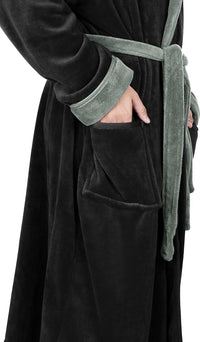 Komfortabel herre fleece badekåbe - Harry