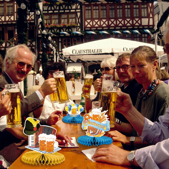 Honeycomb Table Decoration Set of 3 – FestFreude Oktoberfest 2025