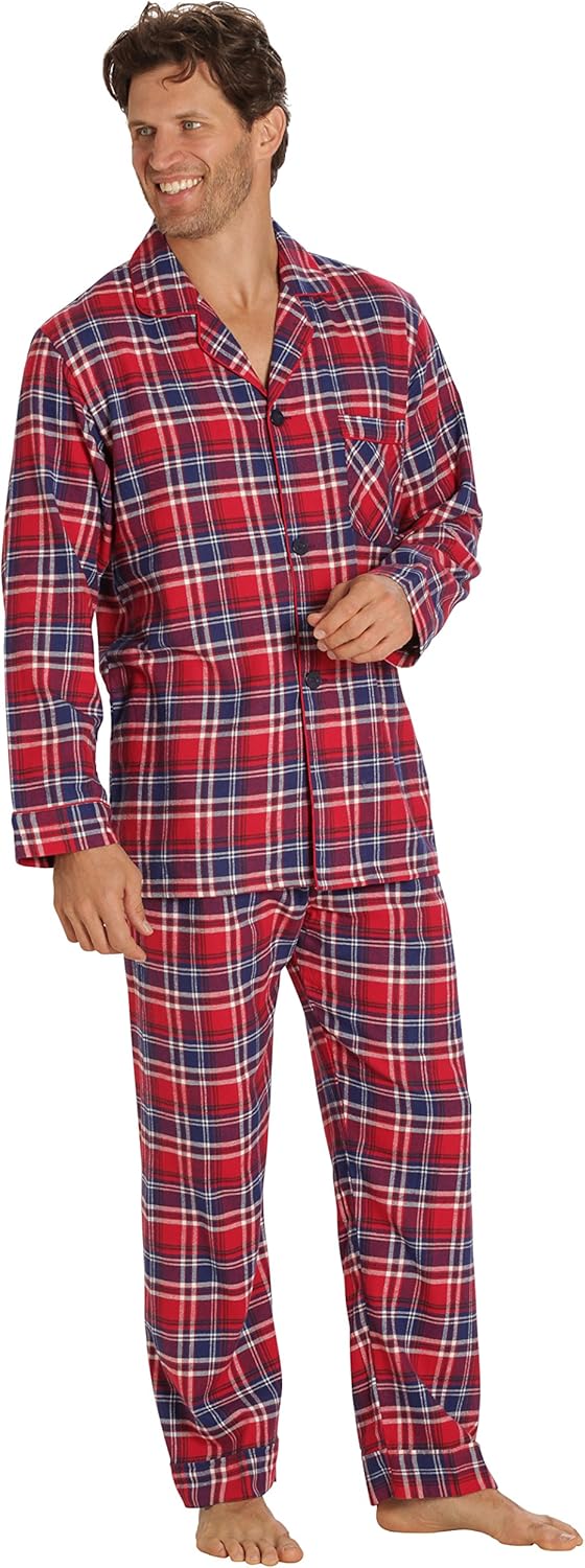 Luxury Flannel Men's Pajamas - Wyatt