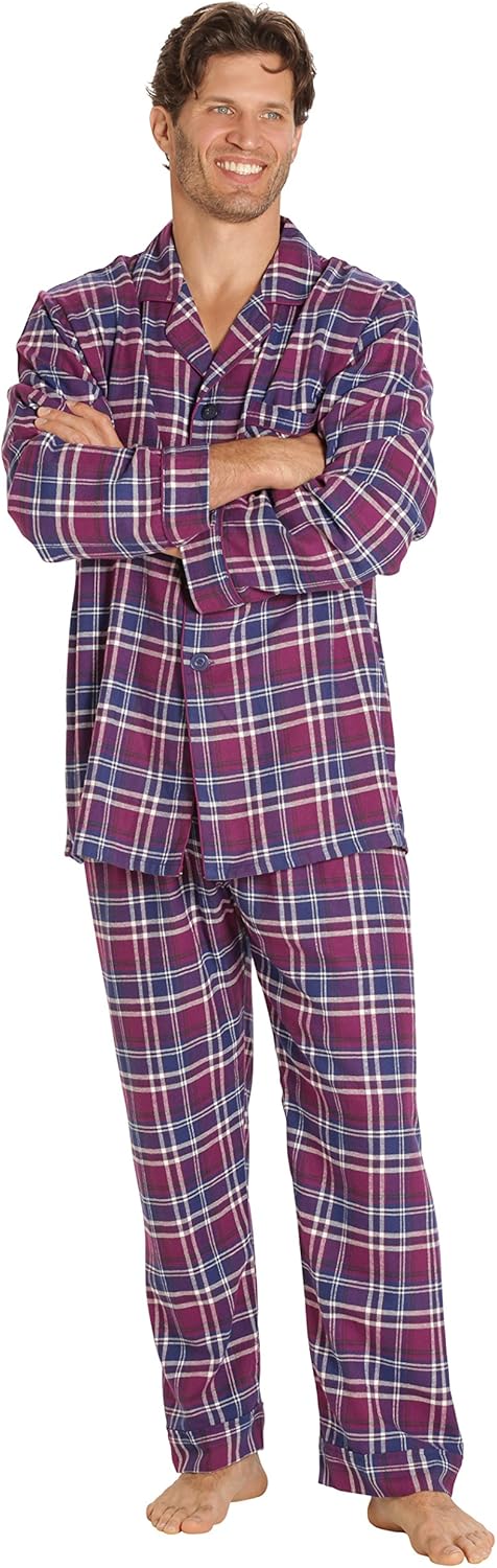 Luxury Flannel Men's Pajamas - Wyatt