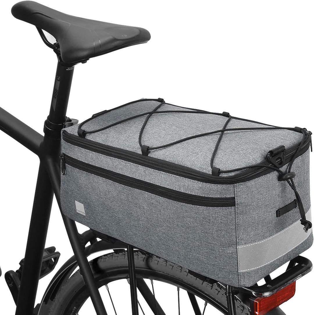 Bolsa de bicicleta aislada de 8L para portaequipajes trasero con correa para el hombro – Trevilo