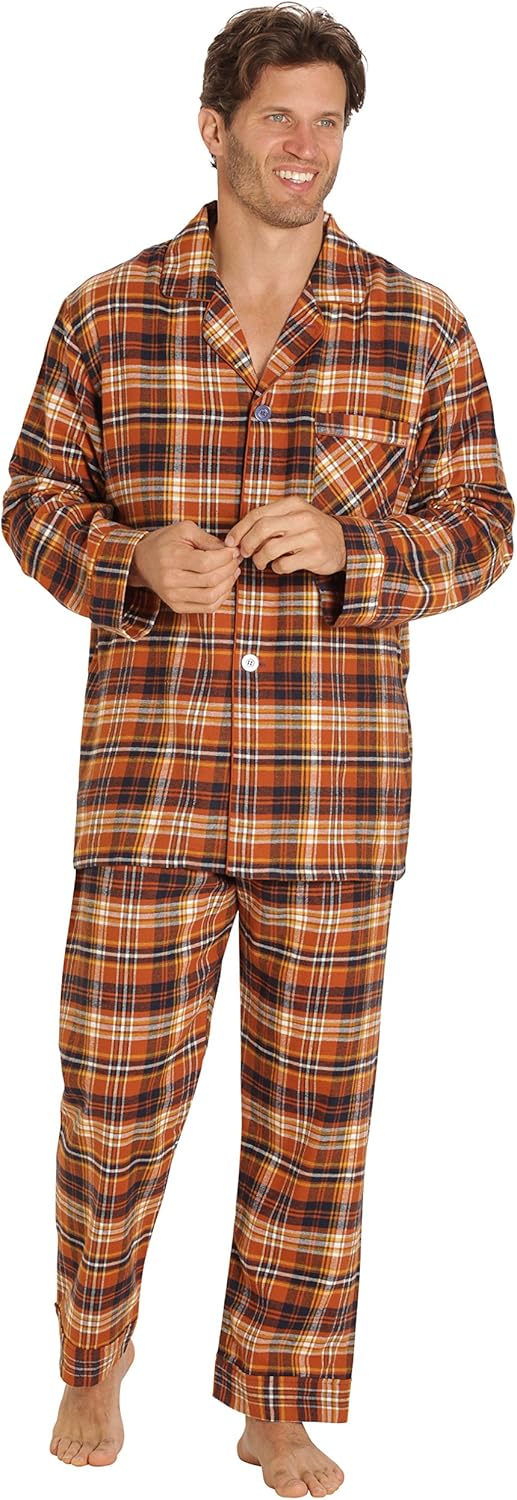 Luxury Flannel Men's Pajamas - Wyatt