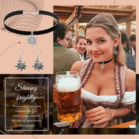 Women's Edelweiss Jewelry Set – AlpenLiebe Oktoberfest 2025