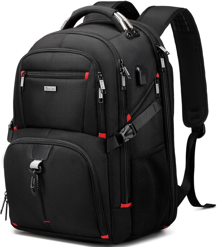 50L Waterproof Extra Large Travel Laptop Backpack with USB Port