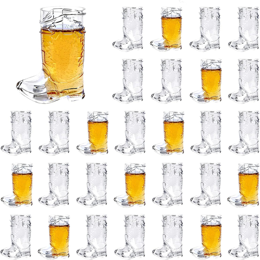 Cowboy Boot Shot Glasses (Set of 30, 30 ml) – BootsProst Oktoberfest 2025