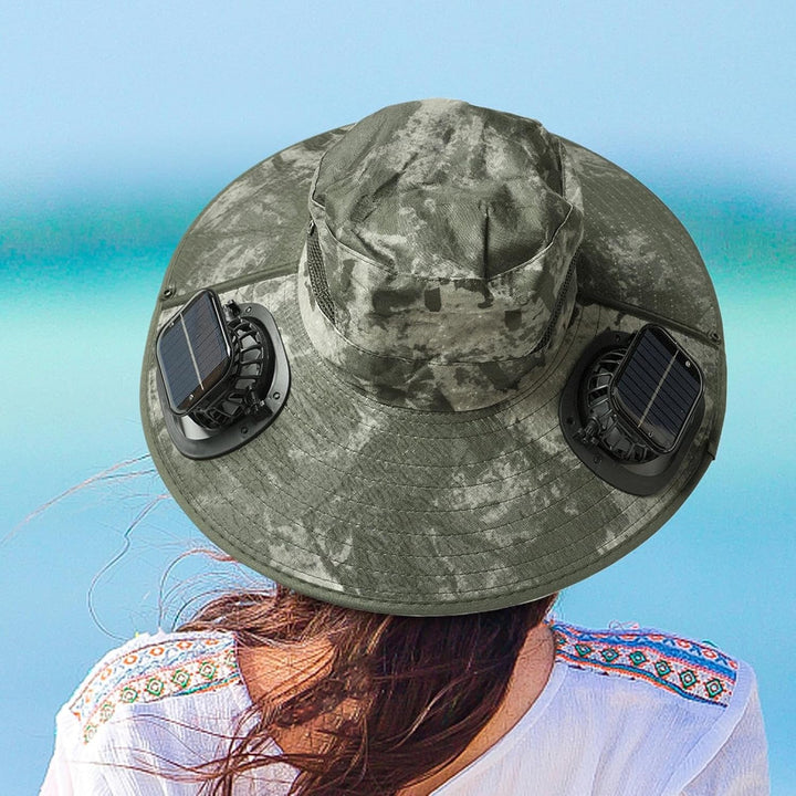 Sombrero con ventilador solar y protección UV – Solvoro
