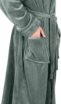 Komfortabel herre fleece badekåbe - Harry