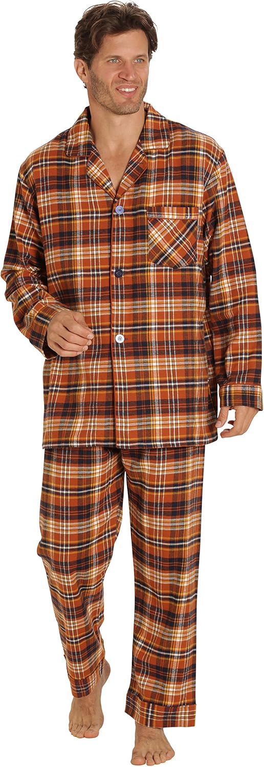 Luxury Flannel Men's Pajamas - Wyatt