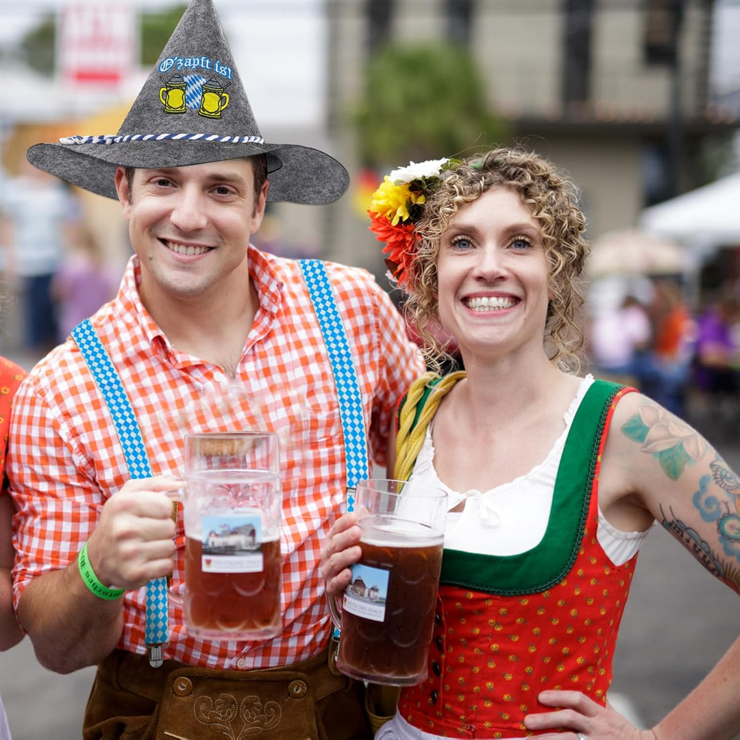 Conjunto tradicional con sombrero y tirantes – WiesnHeld Oktoberfest 2025