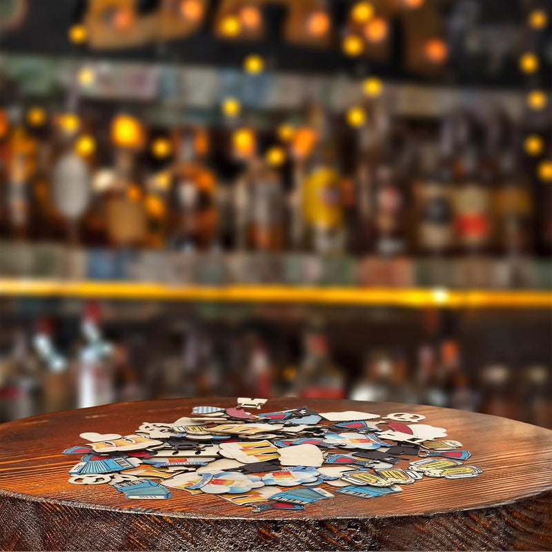Decoración de madera Oktoberfest (set de 100) – Confeti Wiesn Oktoberfest 2025