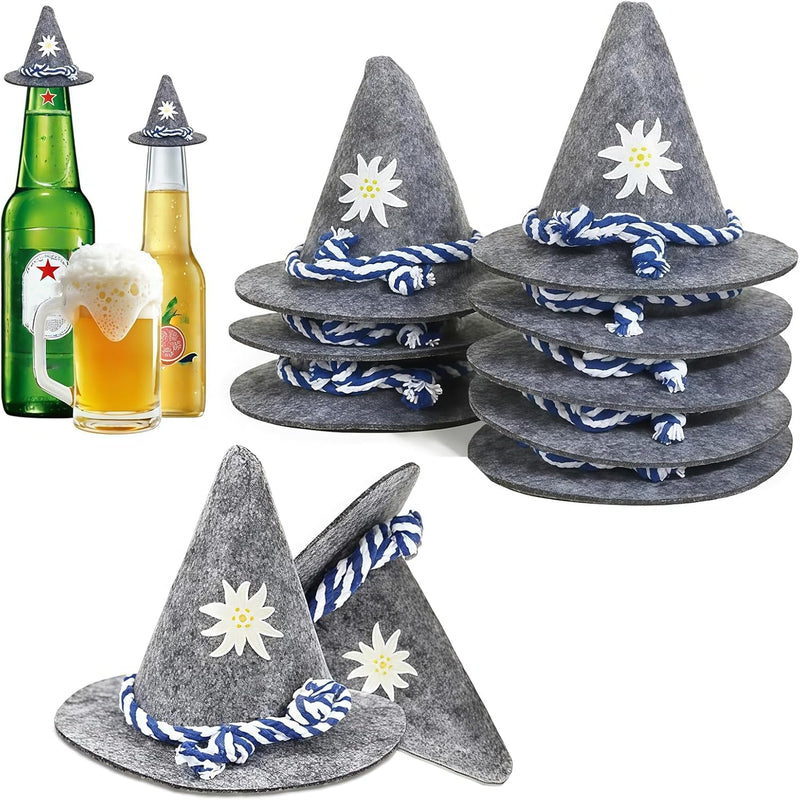 Mini traditional felt hats in a set of 12 – Edelweiss Mini Oktoberfest 2025