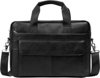 Premium Cowhide 15” Business Briefcase with Organizer Compartments