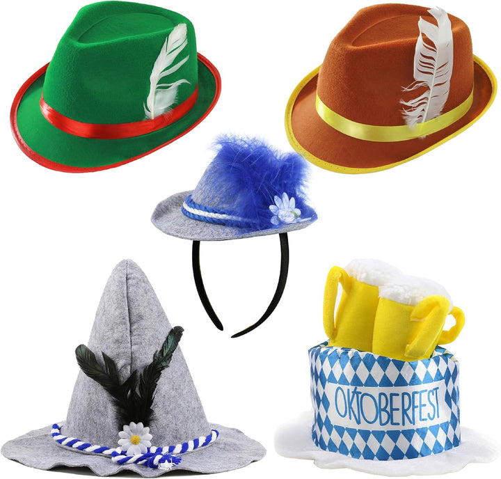 Traditional hats in a colorful 5-piece set – GaudiMix Oktoberfest 2025