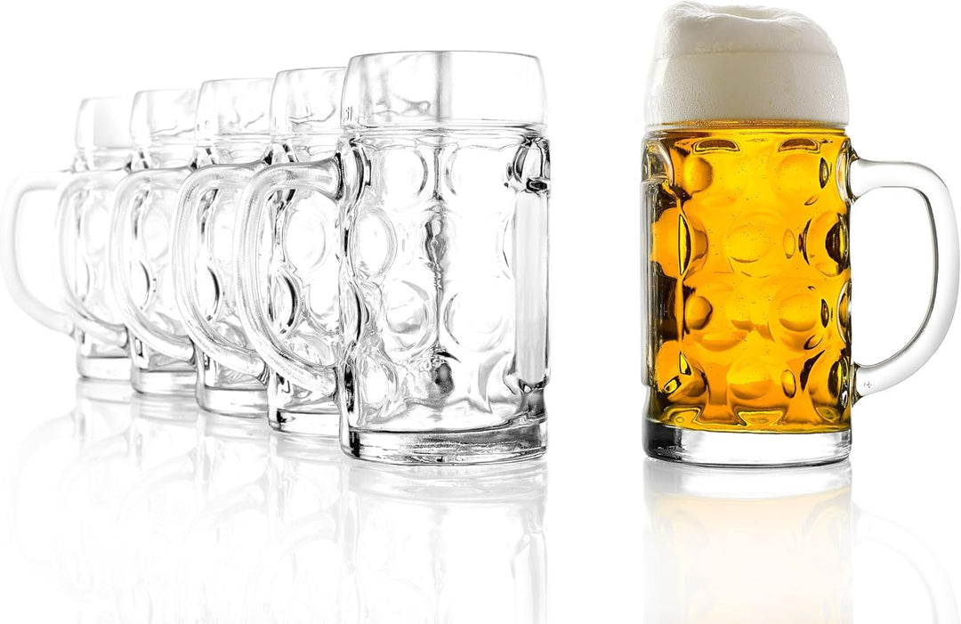 Bierkrug Glas (2-pak/6-pak, 0,5 L) – WiesnKrug Oktoberfest 2025