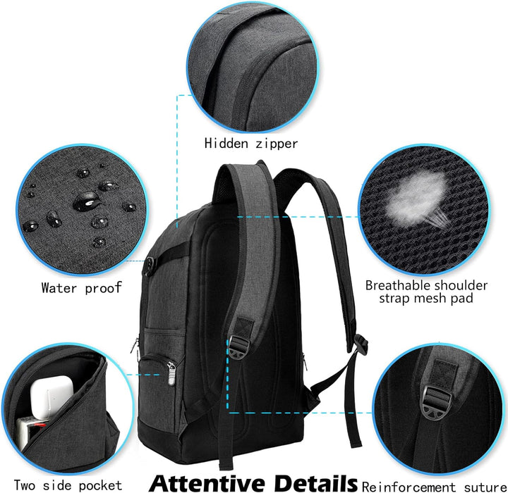 Dun 15.6" Travel and Work Laptop Backpack with Organizer Compartments