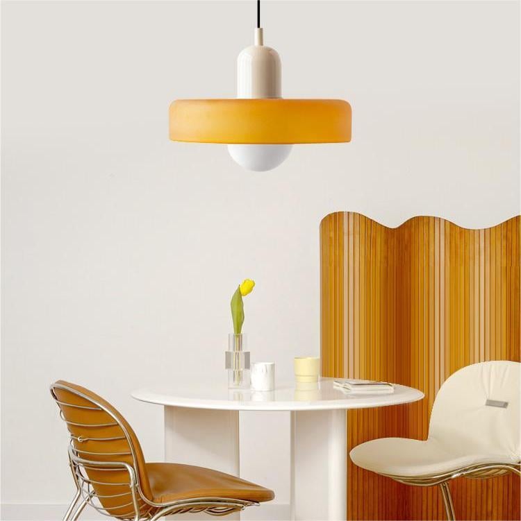 Lámpara colgante colorida estilo Bauhaus - StiloGlas